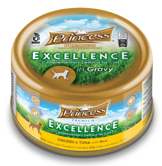 Picture of PRINCESS EXCELLENCE CHICK/TUNA/RICE 70gm