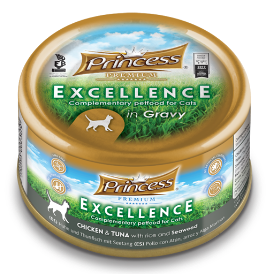 Picture of PRINCESS EXCELLENCE CHIC/TUNA/SEAWEED 70gm